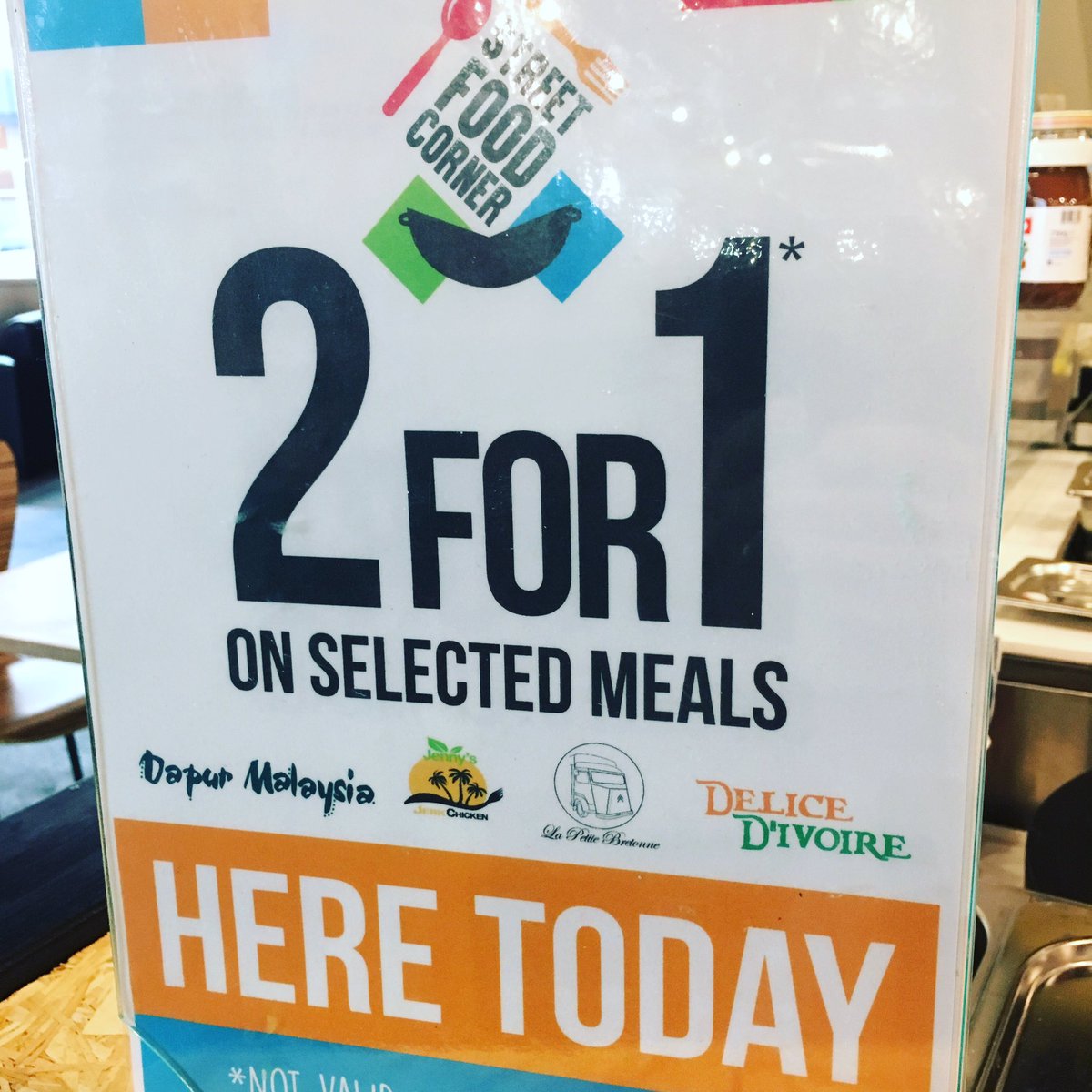 On our savoury crepes tomorrow: 
2 for 1 OFFER is on!! Bring a friend &amp; get a FREE Galette!!! #friday #payday #lunch #Huddersfield