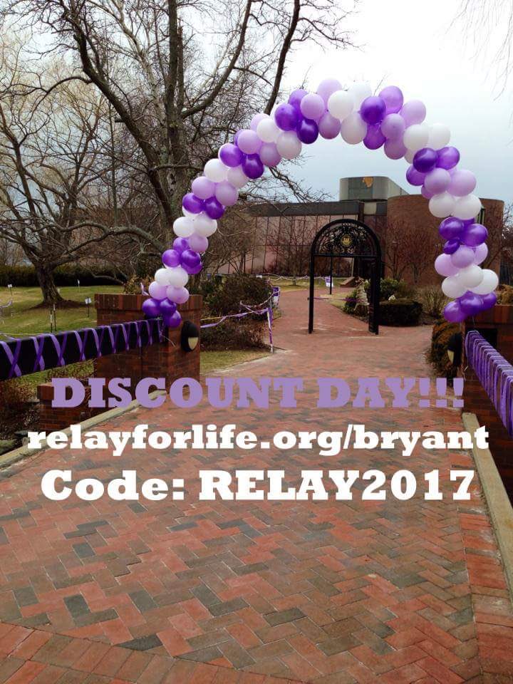 Stop by our table in the roto until 2 OR sign up online using the code RELAY2017 for $5 off your registration! 3 weeks until Relay 💜🎗