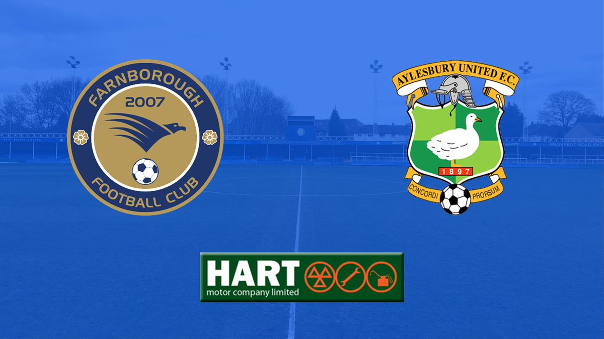 FarnboroughFC's tweet photo. OFFICIAL MATCH SPONSOR: #FarnboroughFC welcome @HartMotorCo for Saturday's Home game with @AylesburyUtdFC!

Visit: https://t.co/ckWPo8L2WZ https://t.co/BMcxMJIrTX