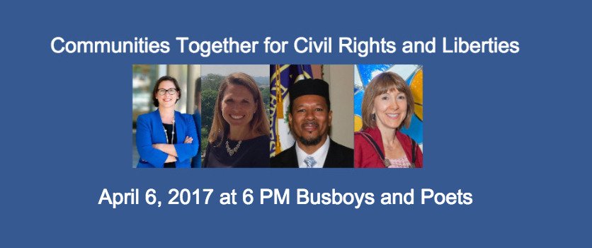 rumiforum's tweet photo. "Only #unitied as a #community can we maintain our collective security &amp; protect our liberty"Join us 4/6 for an intriguing panel discussion https://t.co/wJpGYwM6of