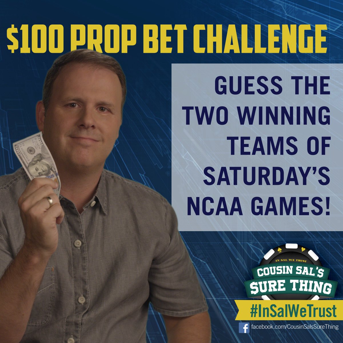 salssurething's tweet photo. Guess the two winning teams of Saturday's Final 4 games for a chance to win $100! Head over to our FB page to enter: https://t.co/fdUdmQX1Yn https://t.co/qGmegt245F