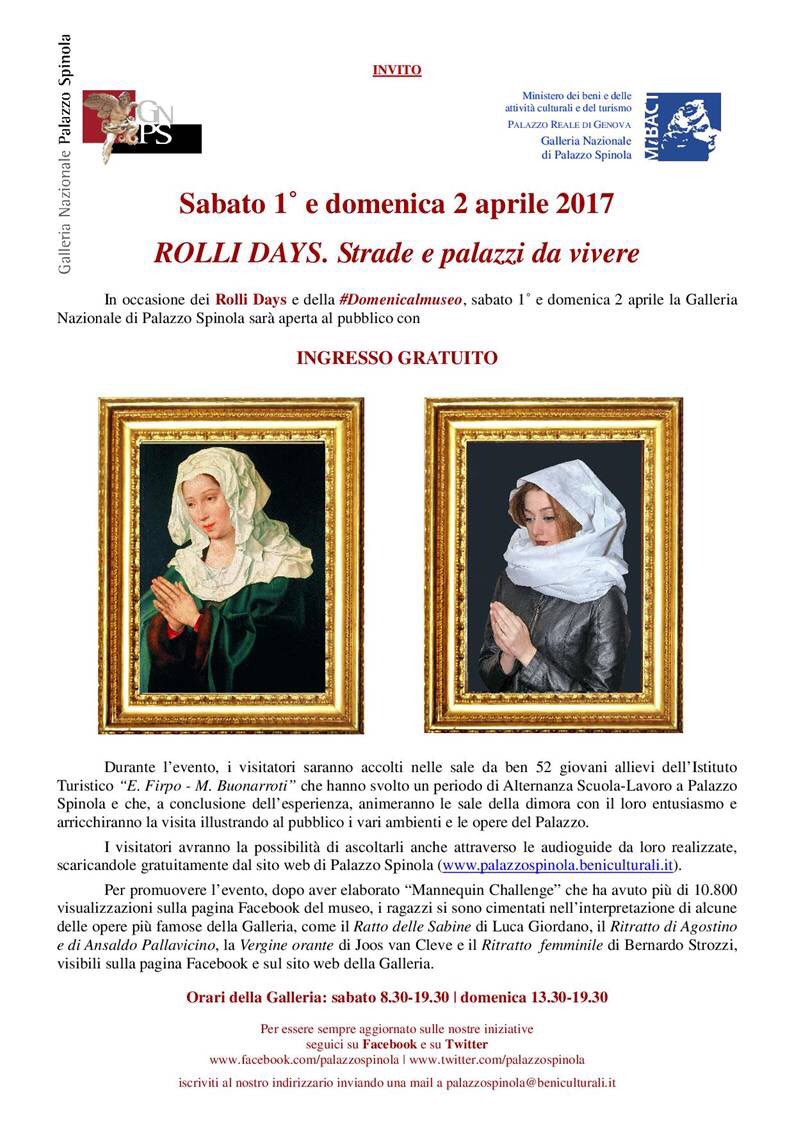 I giovani raccontano i musei. Venite a trovarci durante i rolli days #direttorefelice <a href="/palazzospinola/">Palazzo Spinola</a> #rollidays #genovamorethanthis