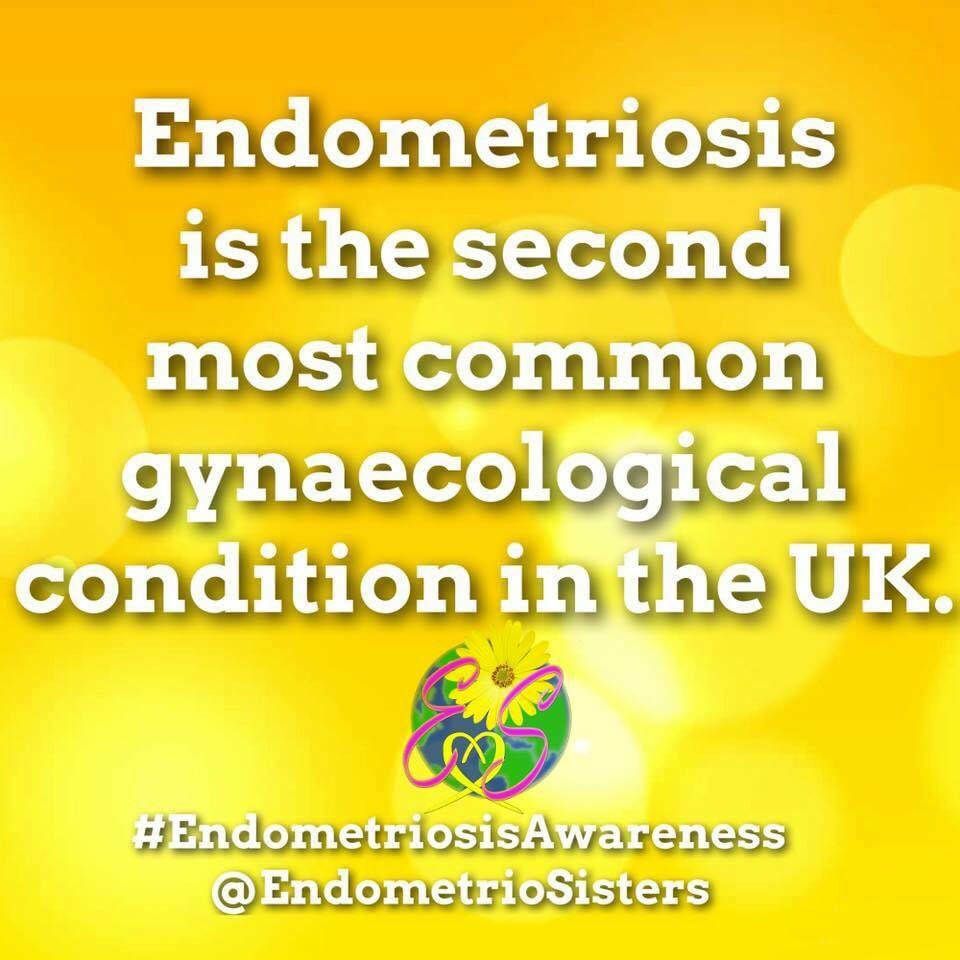 Day 30 of #EndometriosisAwarenessMonth 
#Endometriosis is the 2nd most common gynaecological condition in the UK. 1 in 10 women have #Endo