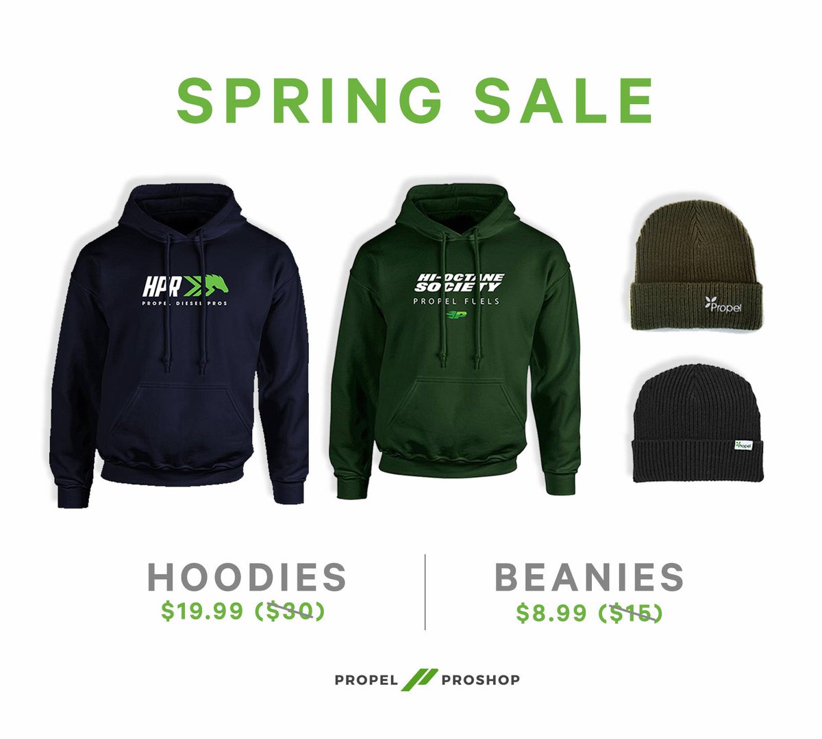 HiOctaneSociety's tweet photo. Snag the last of our winter gear from #PropelProShop. Hoodies only $19.99! Get yours today at https://t.co/XcrS2A4kkI #E85 #FlexFuel https://t.co/I1SIw86ZL7
