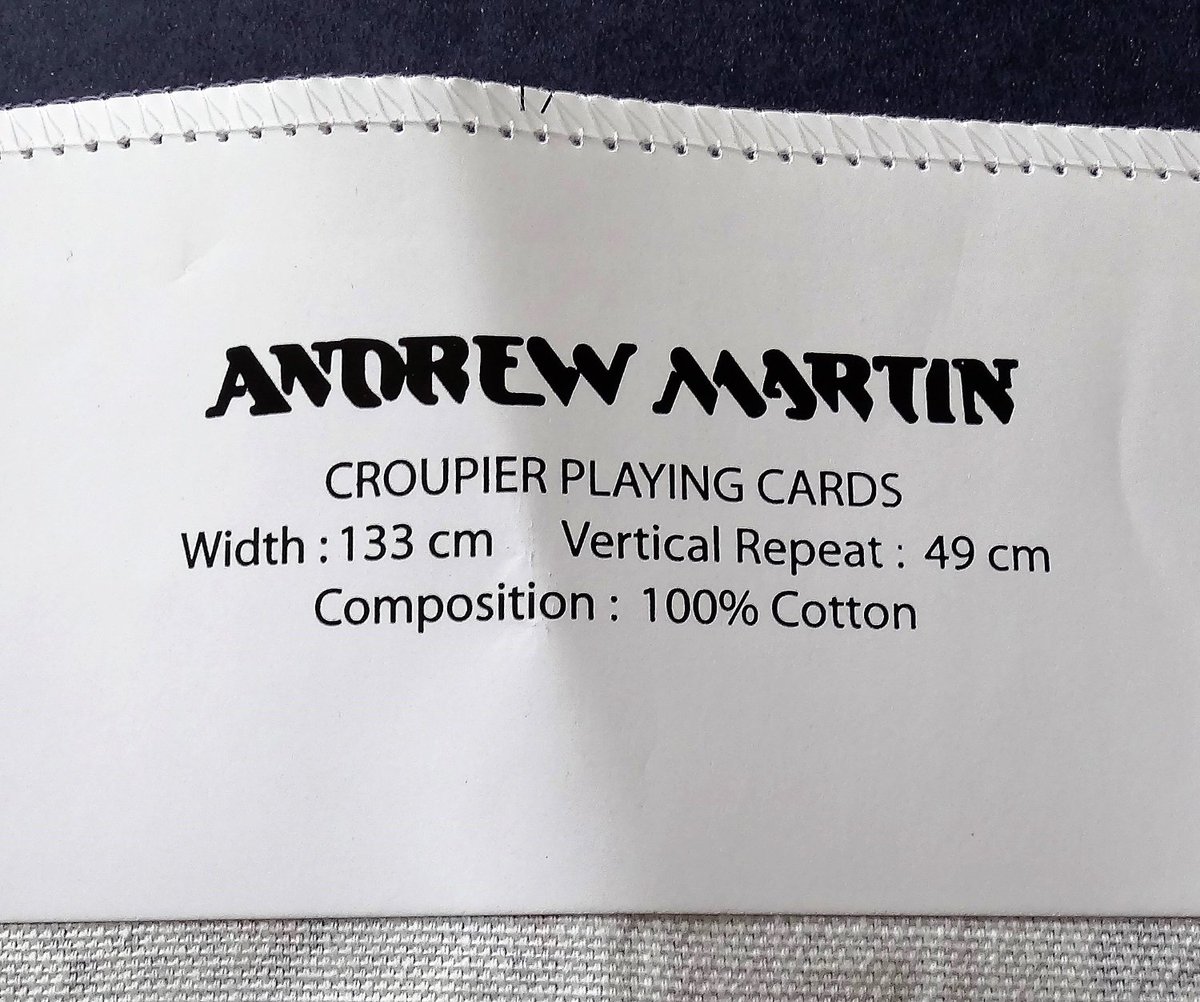Oldbling's tweet photo. #ANDREWMARTIN #FABRICSAMPLE CROUPIER #PLAYINGCARDS Deck #Gambling Games #Crafts #forsale https://t.co/l4pSknF3Kh https://t.co/JeeDMZMwRe
