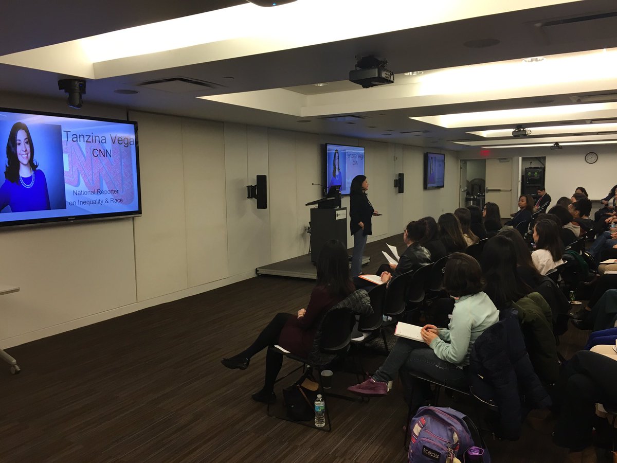 NYUWasserman's tweet photo. Tanzina Vega from CNN on overcoming challenges and being successful! #torchtalks #nyu https://t.co/gNLOx3PPte