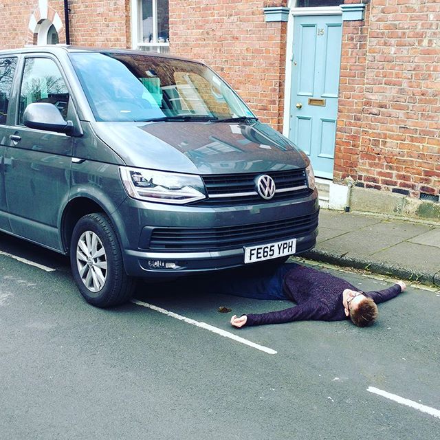 After 34 days filming at 24 universities across 24 cities we are WRAPPED. Will is resting under​ the Fat Free van for a moment.