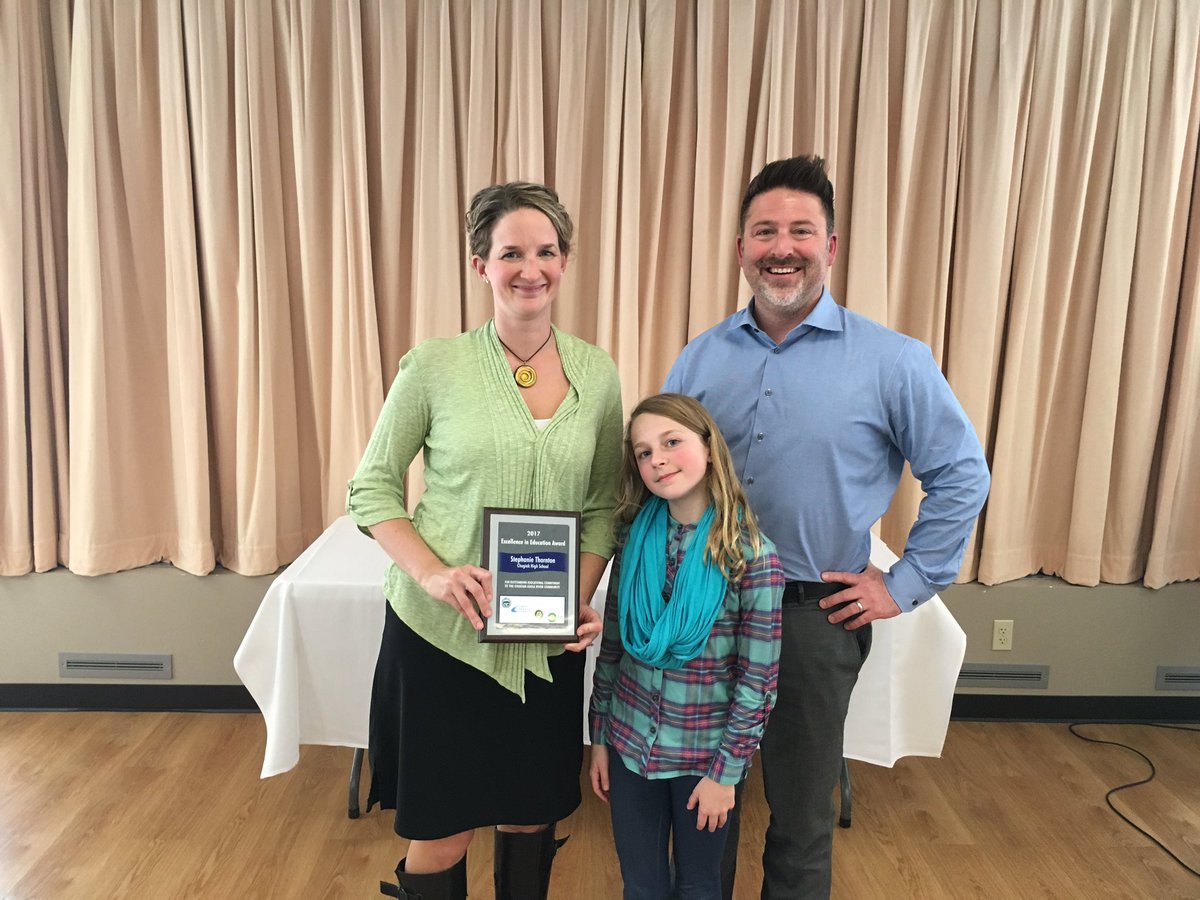 Principal_Legg's tweet photo. Congratulations to Stephanie Thornton who was honored Tuesday night as the 2017 Chugiak-Eagle River Educator of Excellence! https://t.co/6uasV5K12i