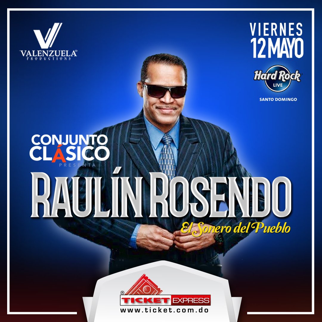 ¿Esperabas a <a href="/RaulinRosendo/">Raulín Rosendo</a>? ¡Prepárate! El creador de "Uno se cura" se presenta el 12mayo <a href="/HRCSD/">Hard Rock Cafe Santo Domingo</a> +info> ticketexpress.com.do/ShowEvent.aspx… <a href="/HRliveSD/">HRLiveSD</a>