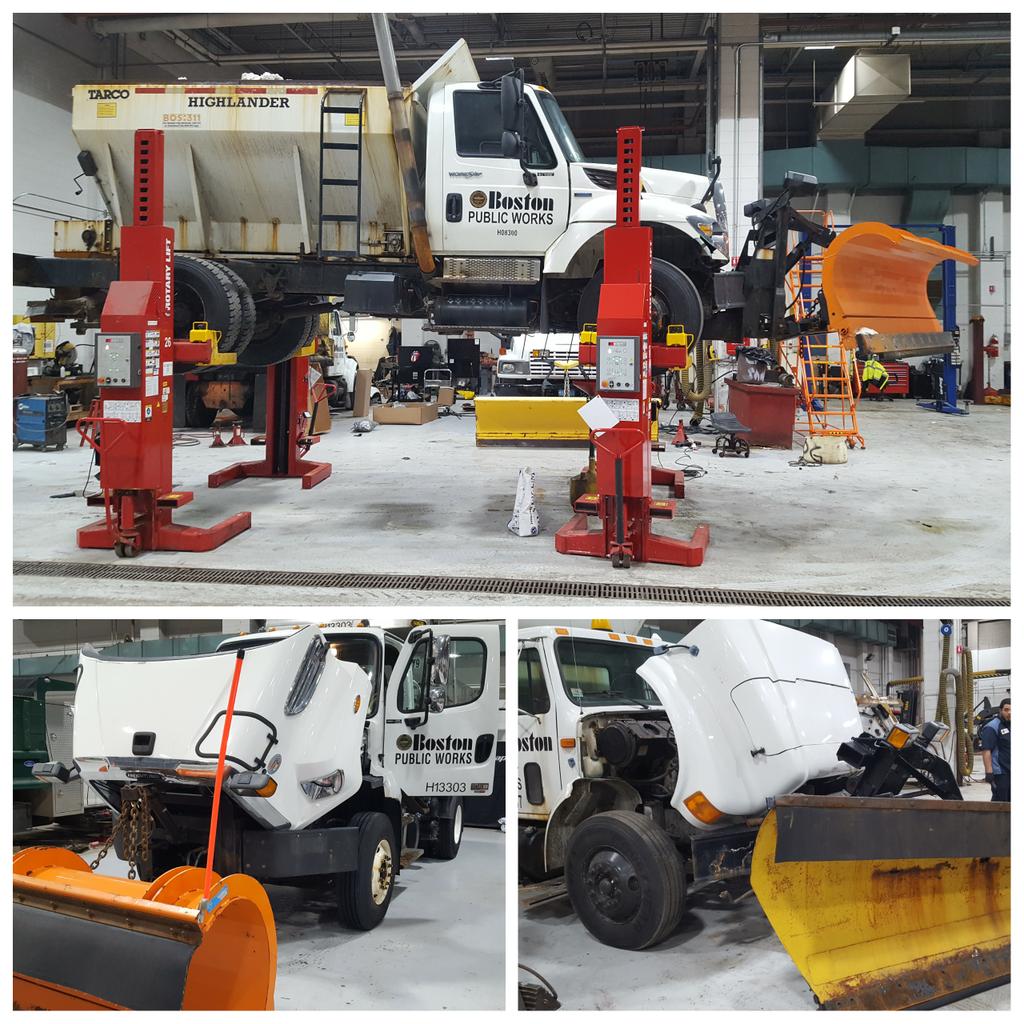 With springtime #BOSnow in the forecast, PWD techs are making sure snow equipment is prepped &amp; ready to hit #bostonstreets #PWDFleetTweets