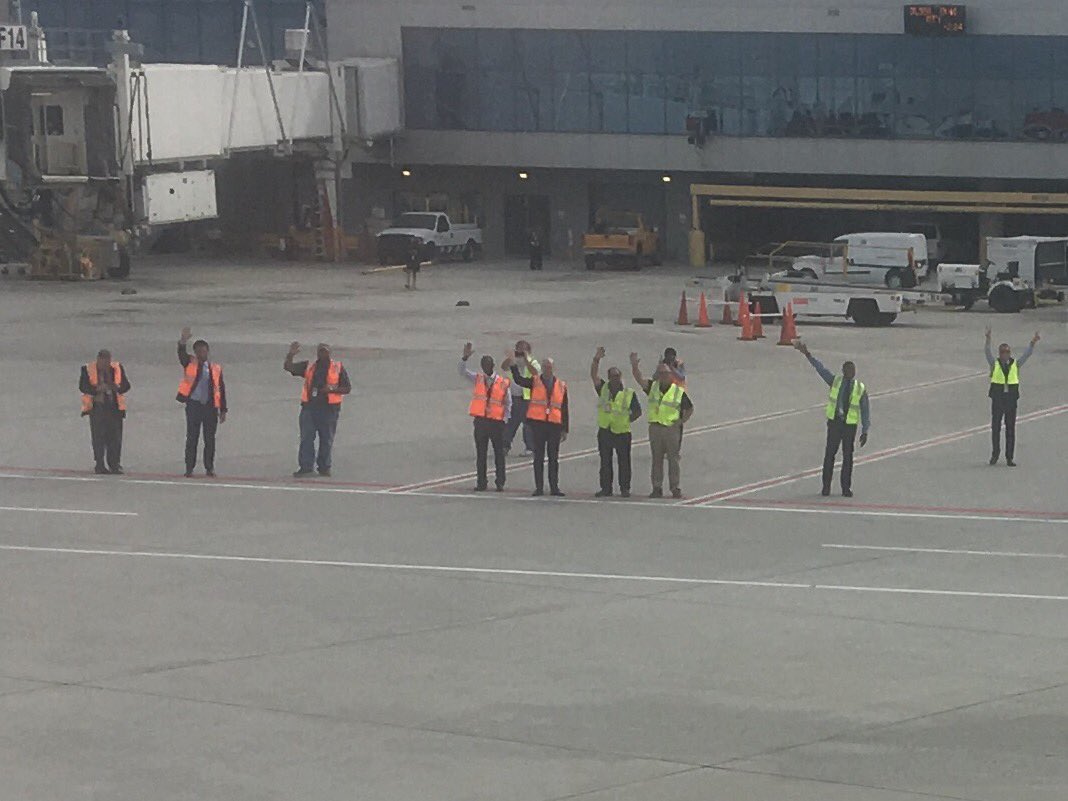 NStrissel's tweet photo. Thanks Team @jetblue ATL for the ceremonial wave-off today!!Congratulations on the successful launch!! @HelloJetBlue #jetblueATL https://t.co/e0r0B3S9SW