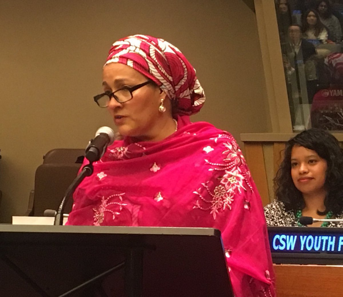 Fatiskira's tweet photo. Seeing the ATAMPA and lullubi in the leadership of the UN makes me work harder every day!!! We must invest in the younger women!!! https://t.co/AX4gEygePS