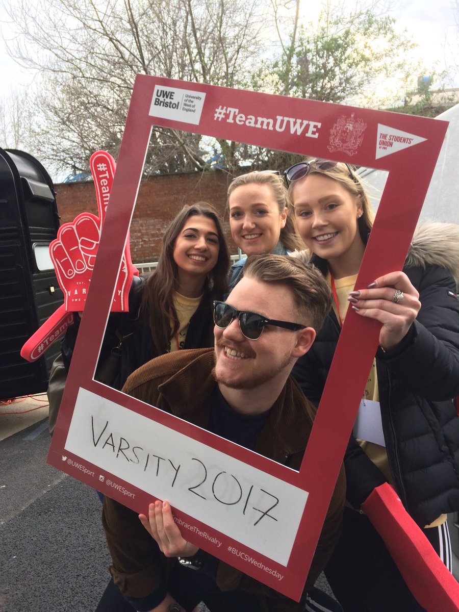 UWESport's tweet photo. @UWEBristol fans out in full force!! @TheSUatUWE #TeamUWE #EmbraceTheRivalry @UOBvsUWE https://t.co/6gDukgoLVU