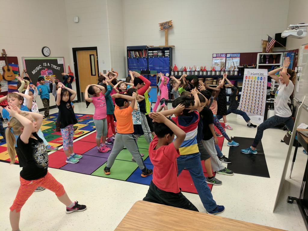 Yoga  "Shark" WARRIORS <a href="/ShakeragElem/">Shakerag Elementary</a> Artist Day 2017