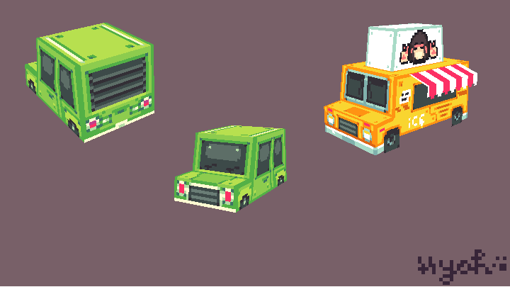 MiddleEarthApp's tweet photo. 2 more lil vehicles (this is really fun) ヽ(〃◞౪◟)ﾉ 
(using Crocotile 3D)
#lowpoly... by #IndieGameDevBot https://t.co/fuv1pcrmrn