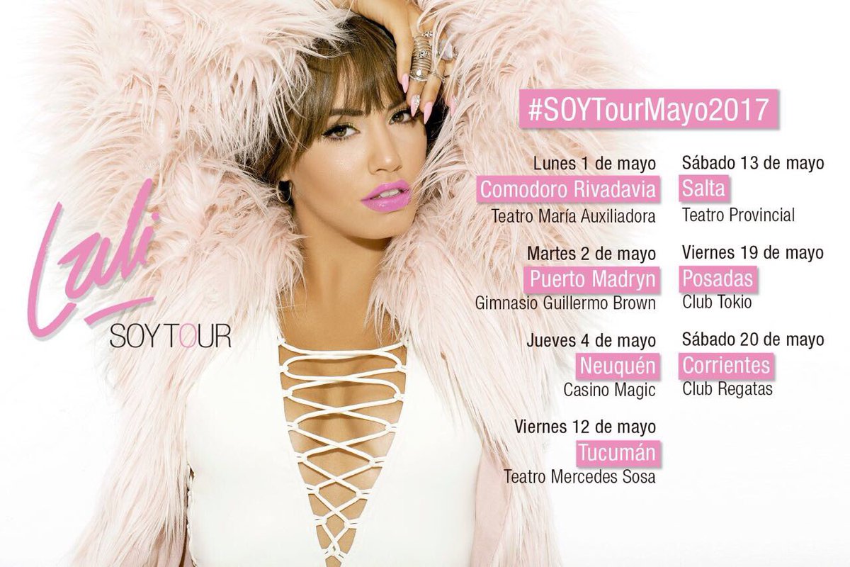 lalioficial's tweet photo. ATENCION ARGENTINA DE MI ❤️ en Mayo #SOYtour mi show va a estar en 👉 https://t.co/w6tUSwj4w6
