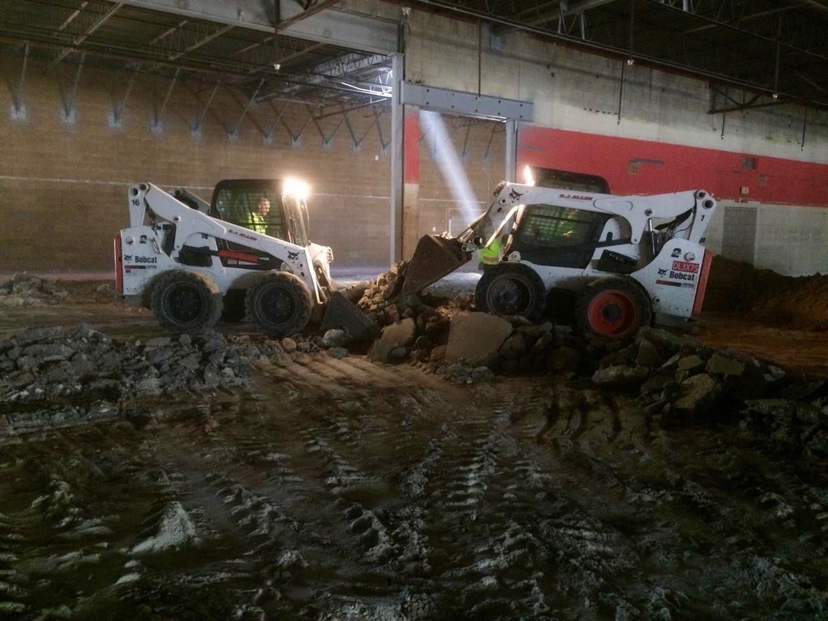 #Jobsite action! #demolition #heavyequipment #bobcat