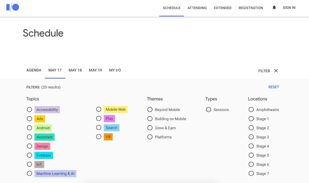 googledevs's tweet image. We just published the first wave of #io17 sessions: goo.gl/hw4juu! This is just a taste, stay tuned for more!
