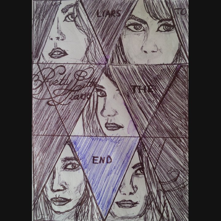 regikat291's tweet image. #PLLEndGame #PLLposter #Itried to draw it. #Toptvshow