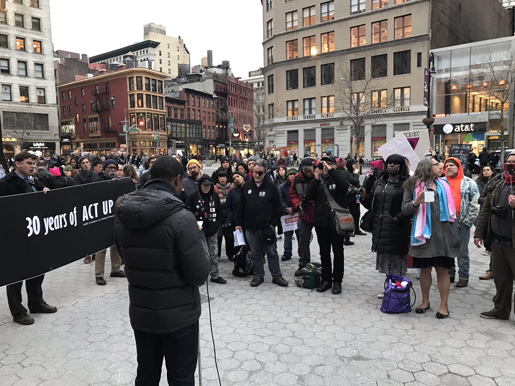 mynameisjro's tweet photo. My friend, @i_Suttle of @TheSeroProject speaking on #HIV decriminalization. #ACTUP30 https://t.co/GT8CKcOAeQ