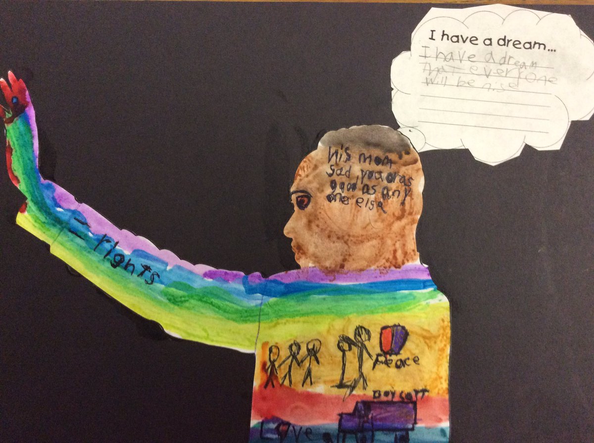MsCarlsonRPS's tweet photo. Loved how my student's final projects on Martin Luther king Jr. turned out #gagegators #grade3gageMC https://t.co/ZF2DspOrsi