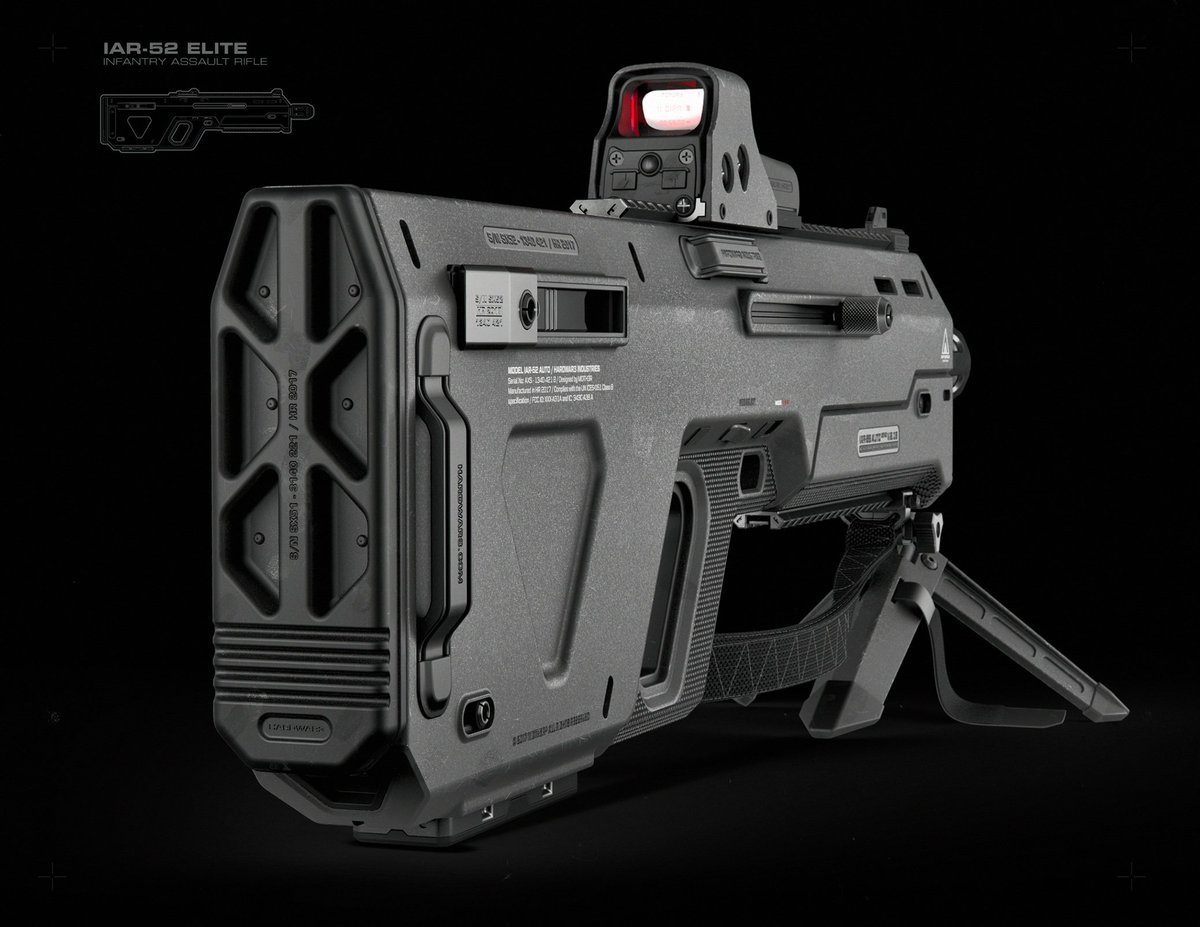 moth3r's tweet photo. IAR-52 ELITE - buttstock upgrade #b3d #hardops #fusion360 #3d #tactical #military #milltech https://t.co/hzSpmdCA1b