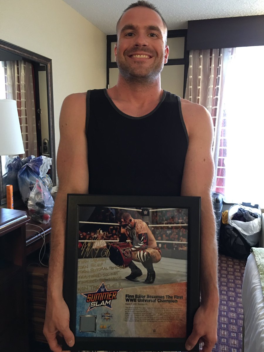 BrockLesnarGuy's tweet photo. Saw this at the #Wrestlemania Superstore and said take my money, please! @FinnBalor https://t.co/sxRbcXurov