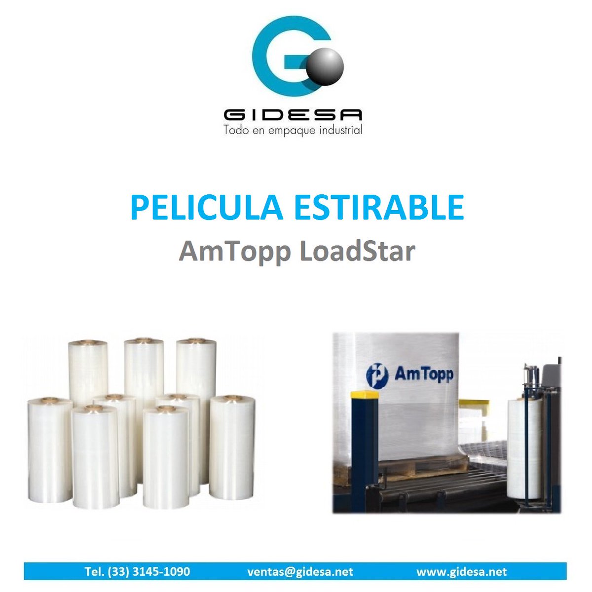 GIDESAGDL's tweet photo. Tenemos una película automática calibre 40 ideal para tarimas con botellas vacías de PET o latas de aluminio vacías
#Gidesa #AmTopp #Emplaye https://t.co/F5mIaEfZQq