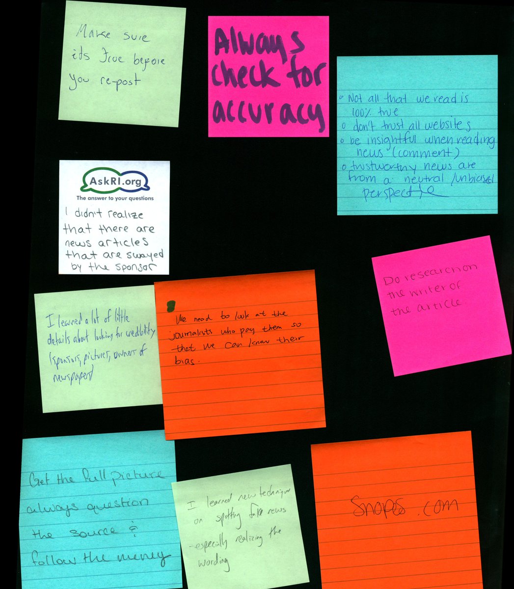 bryantlib's tweet photo. Check out the student takeaways from the extra-credit course in the AIC! #bryantuniversity #criticalthinking #innovation #postitwisdom https://t.co/BoauMHJzYs