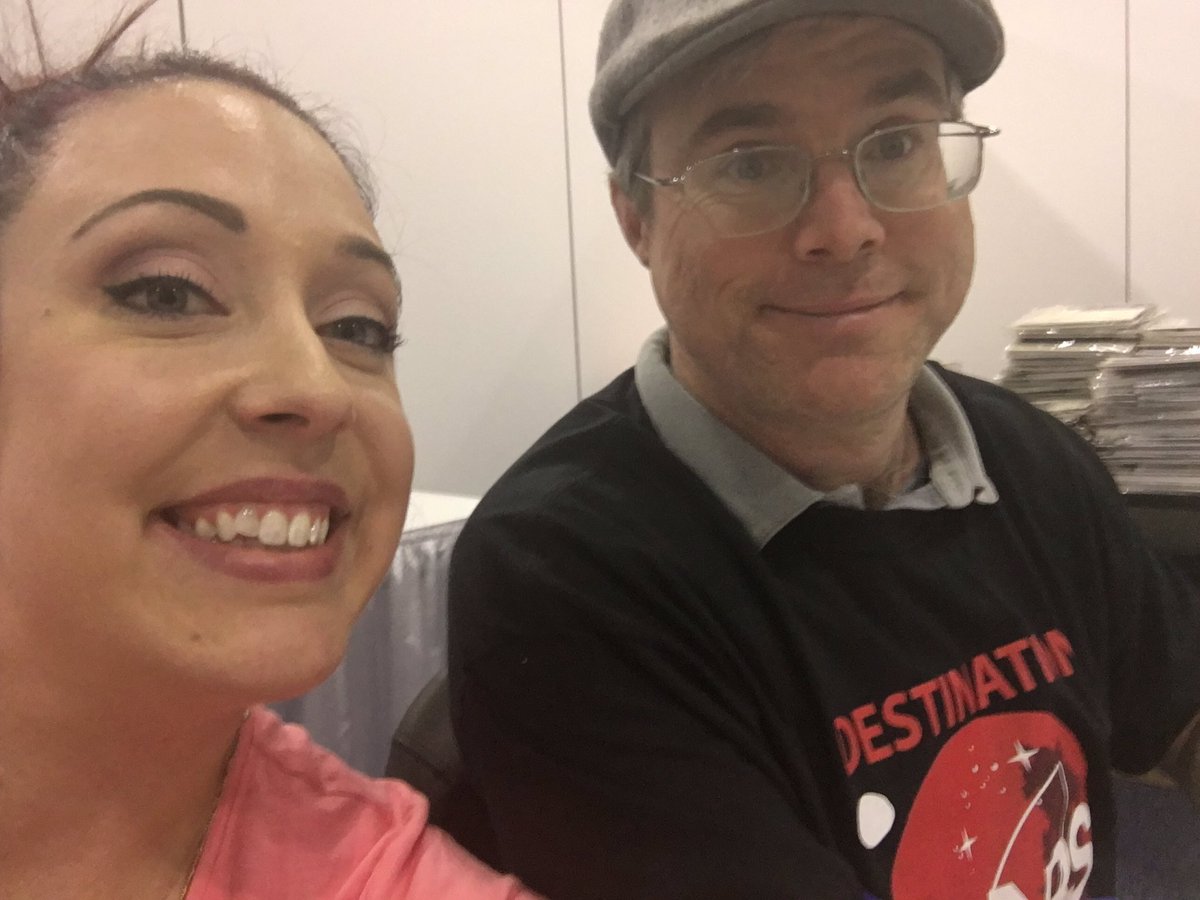 MrsKellyCarr's tweet photo. #NSTA17 #thelcmsride 
Got to meet Andy Weir! https://t.co/gLul7TJeW0