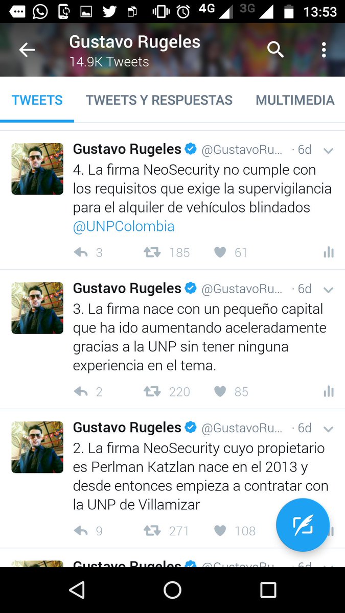 GustavoRugeles's tweet photo. La @CGR_Colombia revisará contratos de @UNPColombia con la firma #Neosecurity en atención a estas irregularidades denunciadas  @DiegoFMoraA https://t.co/KS9MJ0Le8H