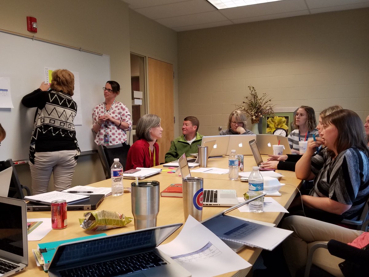 EudoraEES's tweet photo. EES teachers working with @ksmtss to build in intervention time in next year's schedule!   #eescards https://t.co/YggLbbhEIb