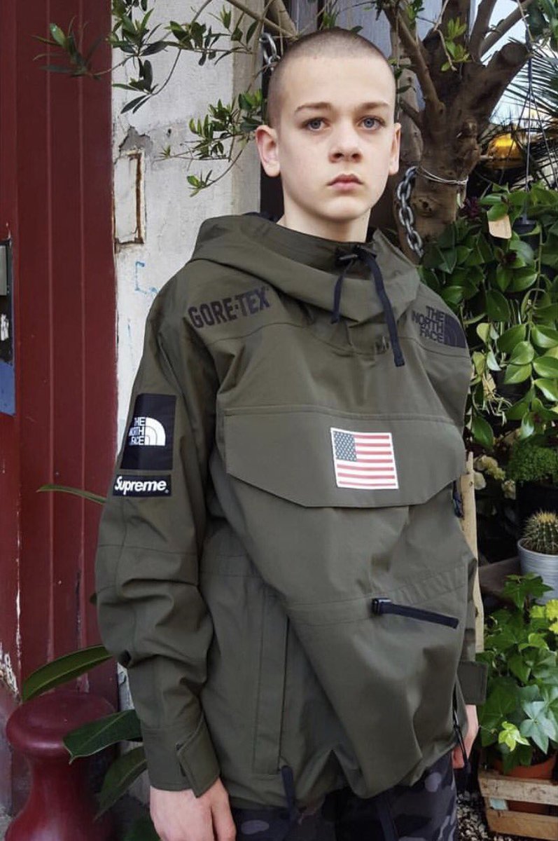 supreme the north face trans antarctica expedition pullover jacket olive
