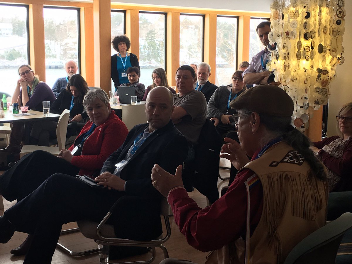 AndyFillmoreHFX's tweet photo. Great discussion at Clear Seas Symposium w Ken Paul of Atlantic Policy Congress &amp; others. #OceanTransparency #APCFNC #Halifax #DalhousieU https://t.co/LjfqDjDMmz