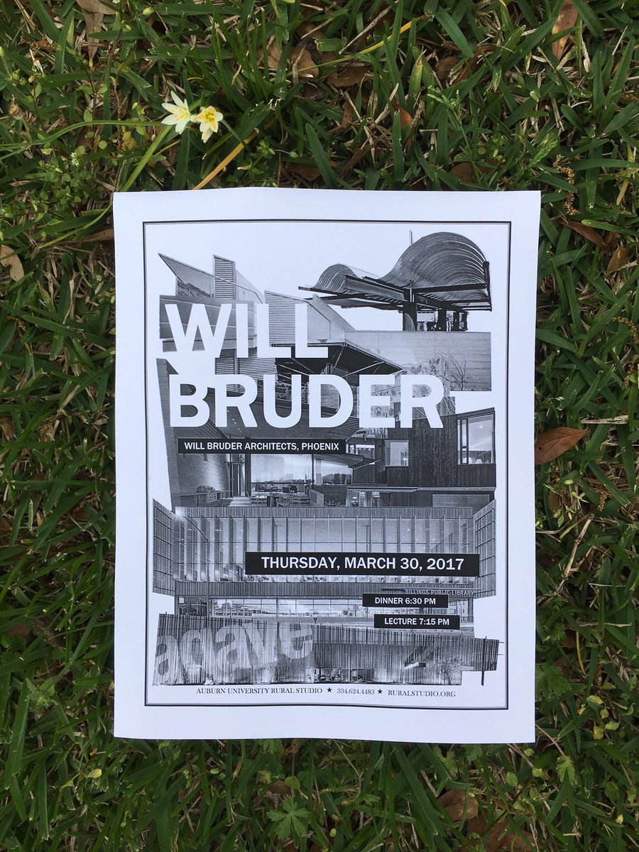 RuralStudio's tweet photo. World famous Will Bruder makes his first trip to Hale County. Don't miss his lecture tonight! #soexcited #willbruder @au_cadc https://t.co/0HG3HmXqF6