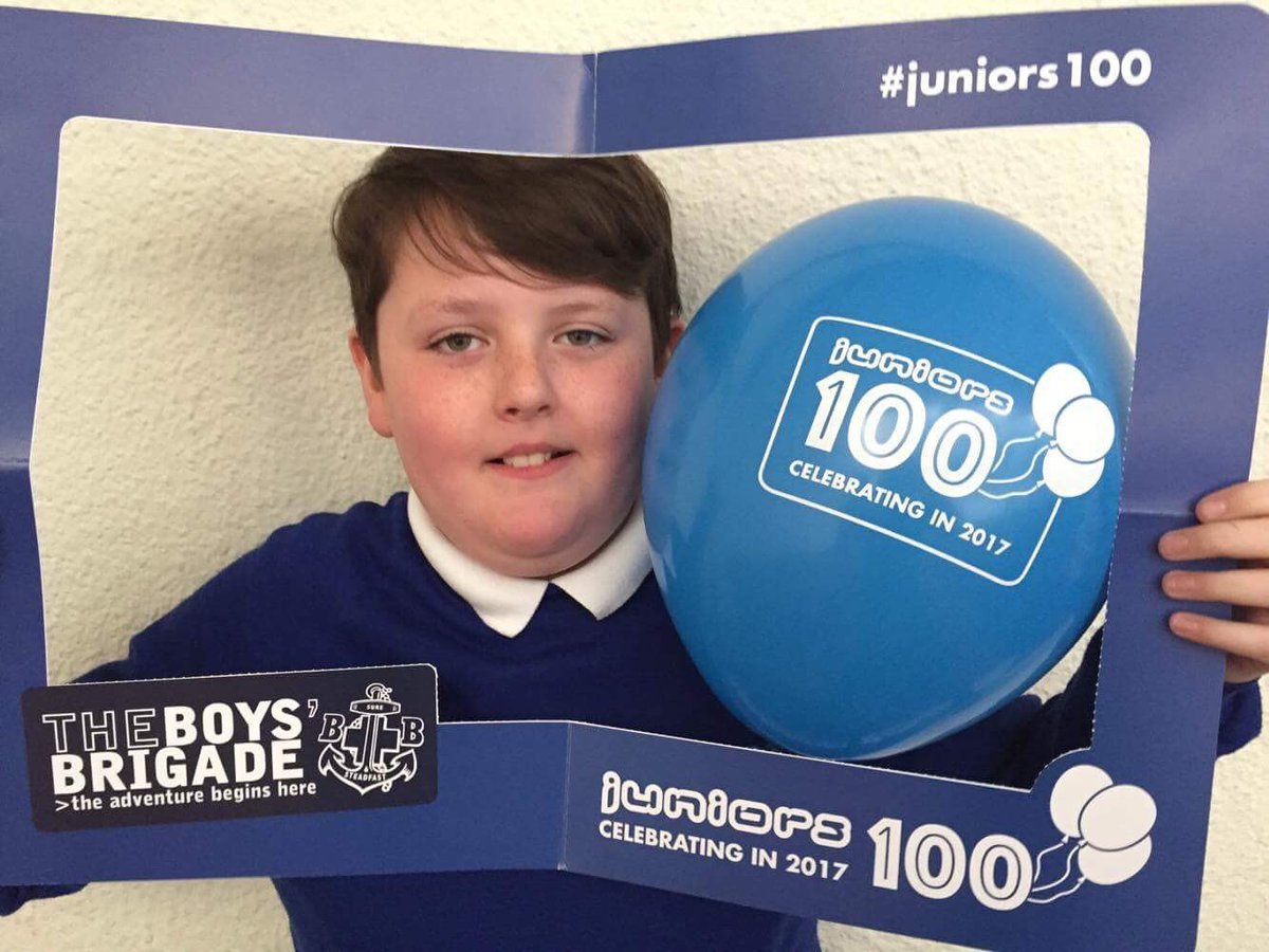 7thNorthampton's tweet photo. 2017 marks 100 years of Junior Section in @theboysbrigade This week our boys helped celebrate with a selfie frame. #Juniors100 #boysbrigade https://t.co/YcxBA95WuB