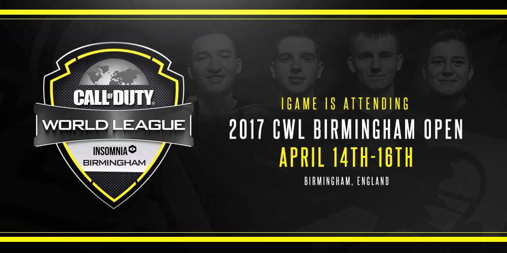iGameInc's tweet photo. We are proud to announce that we will be attending the @CODWorldLeague Birmingham open. @HG_QwiKeR @Weeman_CC @BraaainGOAT @BenDesire https://t.co/bb5IfJHtvE