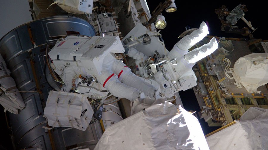 .@Astro_Kimbrough and <a href="/AstroPeggy/">Peggy Whitson</a> complete record breaking #spacewalk to get station ready for <a href="/Commercial_Crew/">ARCHIVED: NASA Commercial Crew</a>. go.nasa.gov/2noc0vH