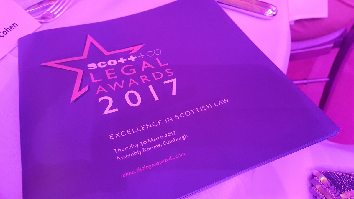 Having a great night at #legalawards17
Good luck to all finalists!!