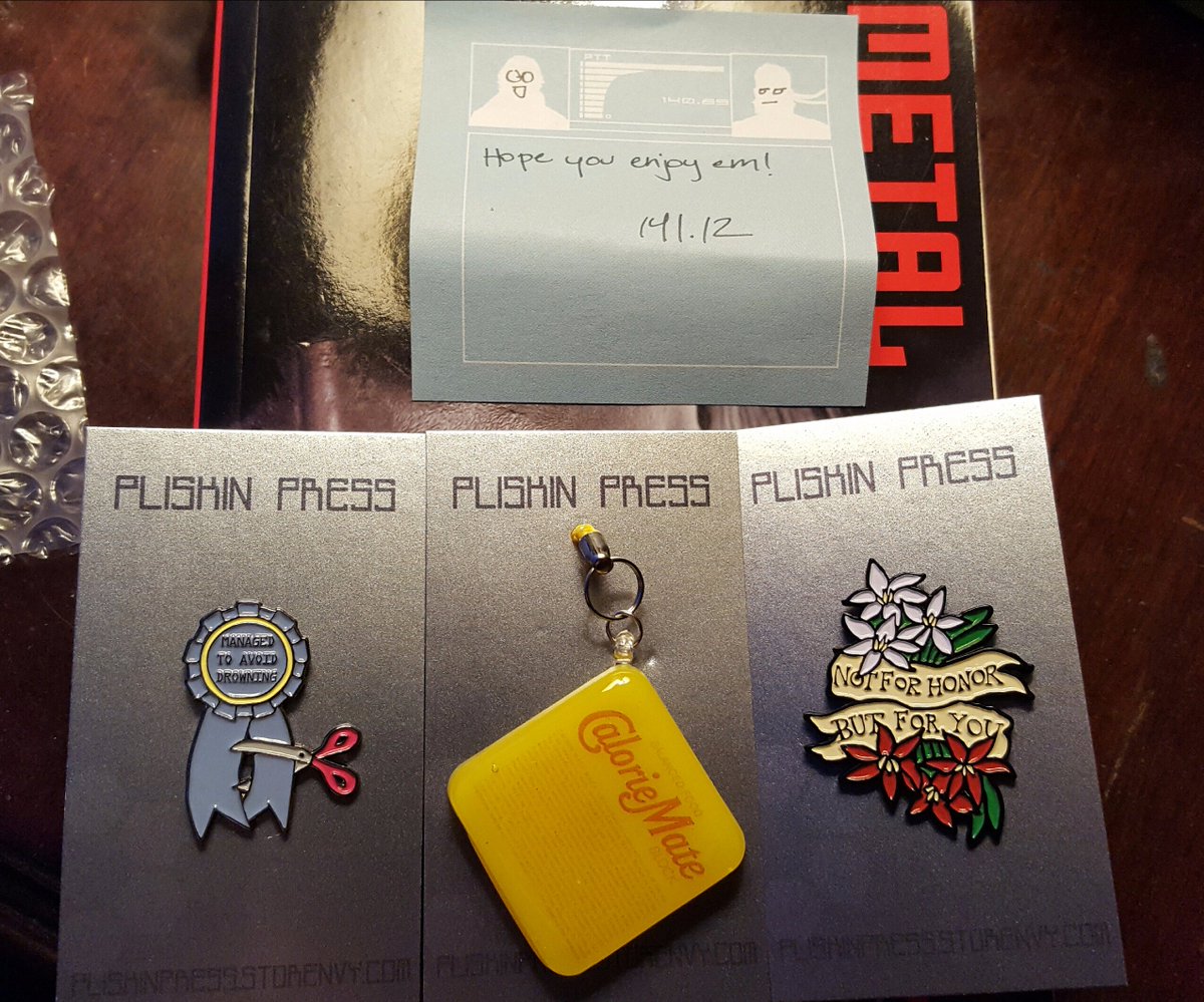 F1NG3RSMUSIC's tweet photo. Just got my #MetalGearSolid pins made by @thelonebamf from https://t.co/TJ9Cbbuwh9! Get yours at https://t.co/ELXPTyioQk #MGS #Scissors61 https://t.co/7w1tkQr7jL
