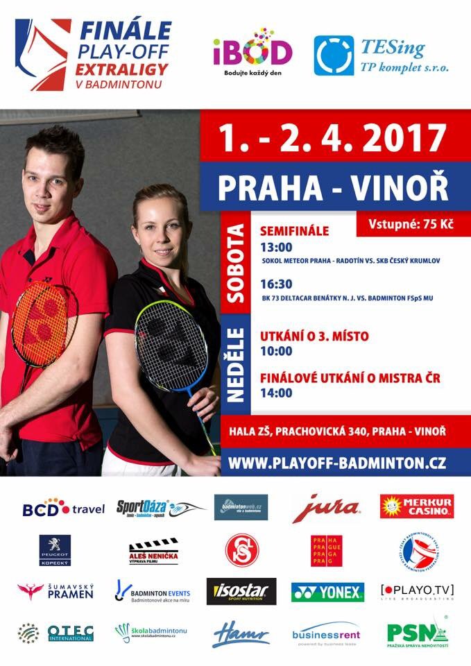 CzechBad's tweet photo. Už tento víkend se v Praze hraje finále badmintonové extraligy, přijďte se podívat na špičkový badminton! #praha #twipraha #badminton https://t.co/IQ5TYs1pcX