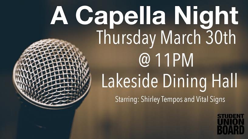 Get rid of those post-SB2k17 feels TONIGHT with aca-awesome performances by the <a href="/ShirleyTempos/">Shirley Tempos</a> and  <a href="/vitalsigns_elon/">Vital Signs</a>!11 pm in Lakeside!