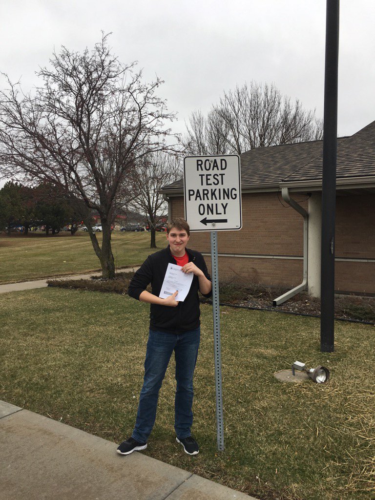 maccaman2's tweet photo. Young Master Nicholas has received his license. Wisconsin, you have been warned! Be safe, son. We love you! https://t.co/xjKvkPlpZg