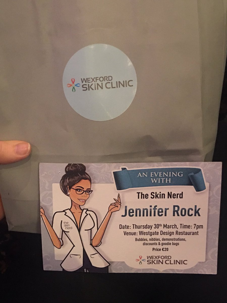 anniebrosnan's tweet photo. Such a fantastic evening at #wexskinbash ๐ well done #wexfordskinclinic ๐๐ผ officially love #jenniferrock ๐ https://t.co/GtNqUQyEVm