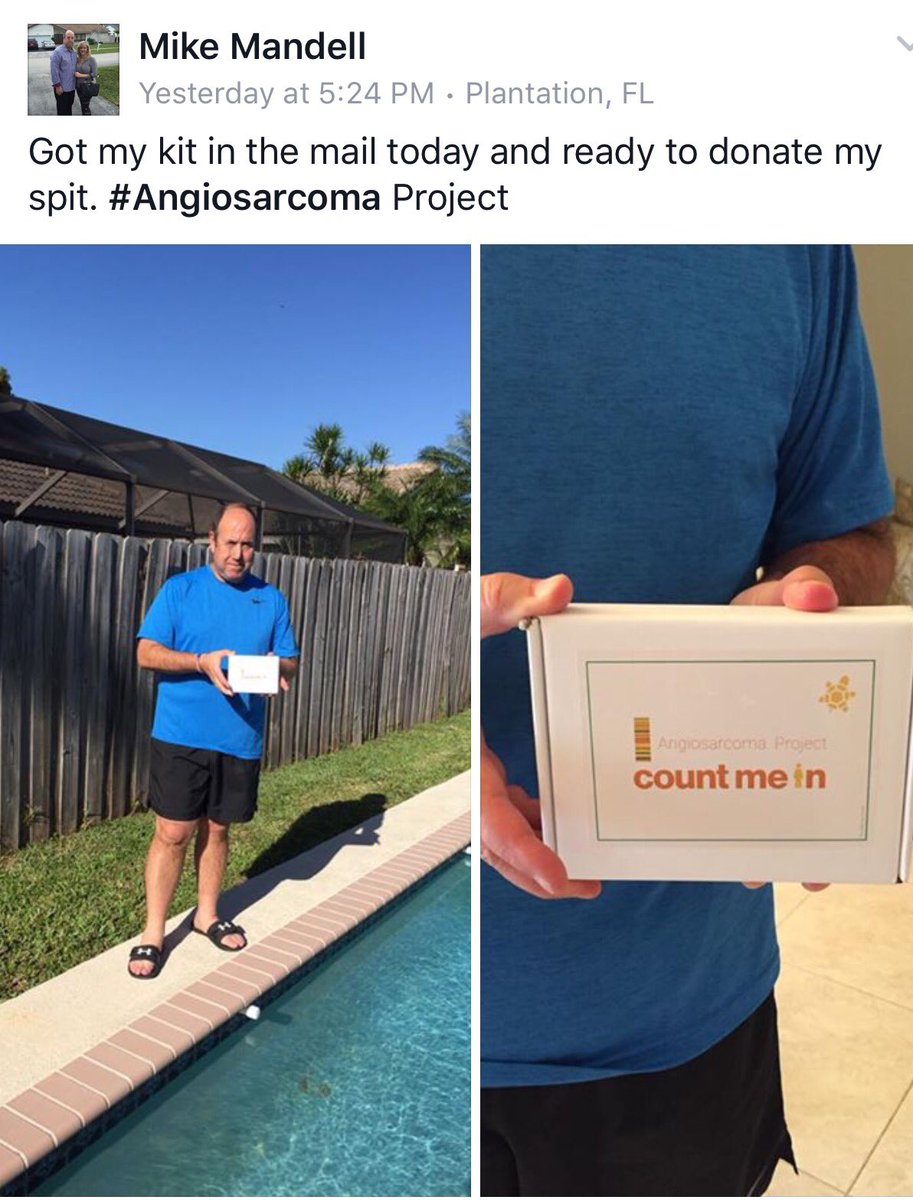 ASCaProject's tweet photo. In two weeks, 120 people with #angiosarcoma signed up and said 'Count Me In'. Rare cancers can be studied at scale! #scmsm #ascproject https://t.co/oyv8O2wgy8