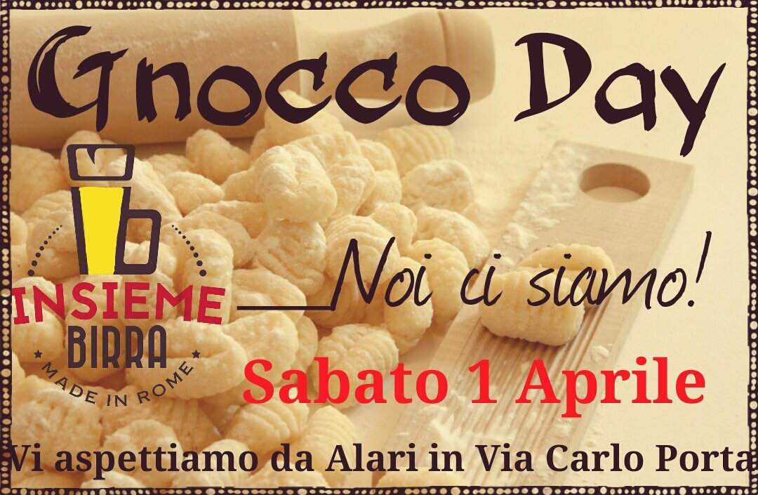 InsiemeBirra's tweet photo. #Gnocco #Day #Sabato 1 Aprile!  #InsiemeBirra ha deciso di dedicarsi agli #GNOCCHI per tutta una serata! E non è un #pescedaprile https://t.co/EMGfmXWdxf