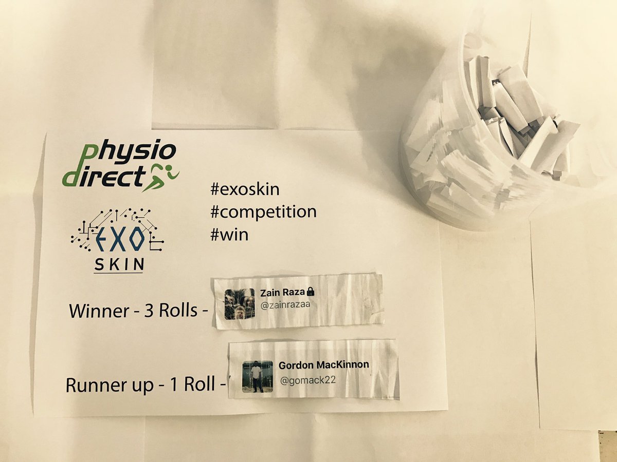 wardy1299's tweet photo. Our winner is @zainrazaa and runner up is @gomack22 - thanks to everyone who took part! Winner/runner please dm for details ππ #physiodirect https://t.co/VjNbzOGXn2