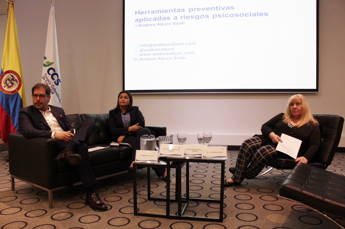 CCS_Colombia's tweet photo. Expertos comparten herramientas preventivas aplicadas a RiesgosPsicosociales para crear organizaciones segurasysaludables #VICongresoCultura https://t.co/aQzJve1F6s