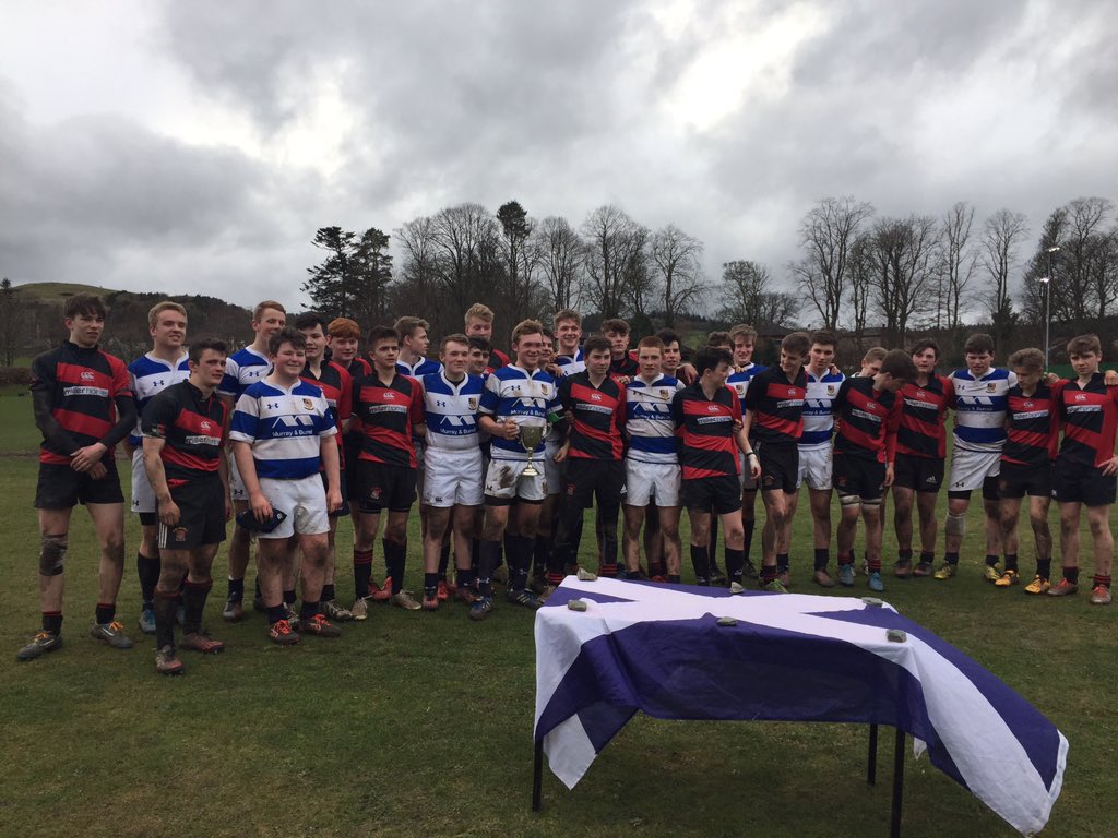 Great to end the season with winning the South Schools Challenge Cup. Thanks to @PeeblesHSRugby for the hospitality