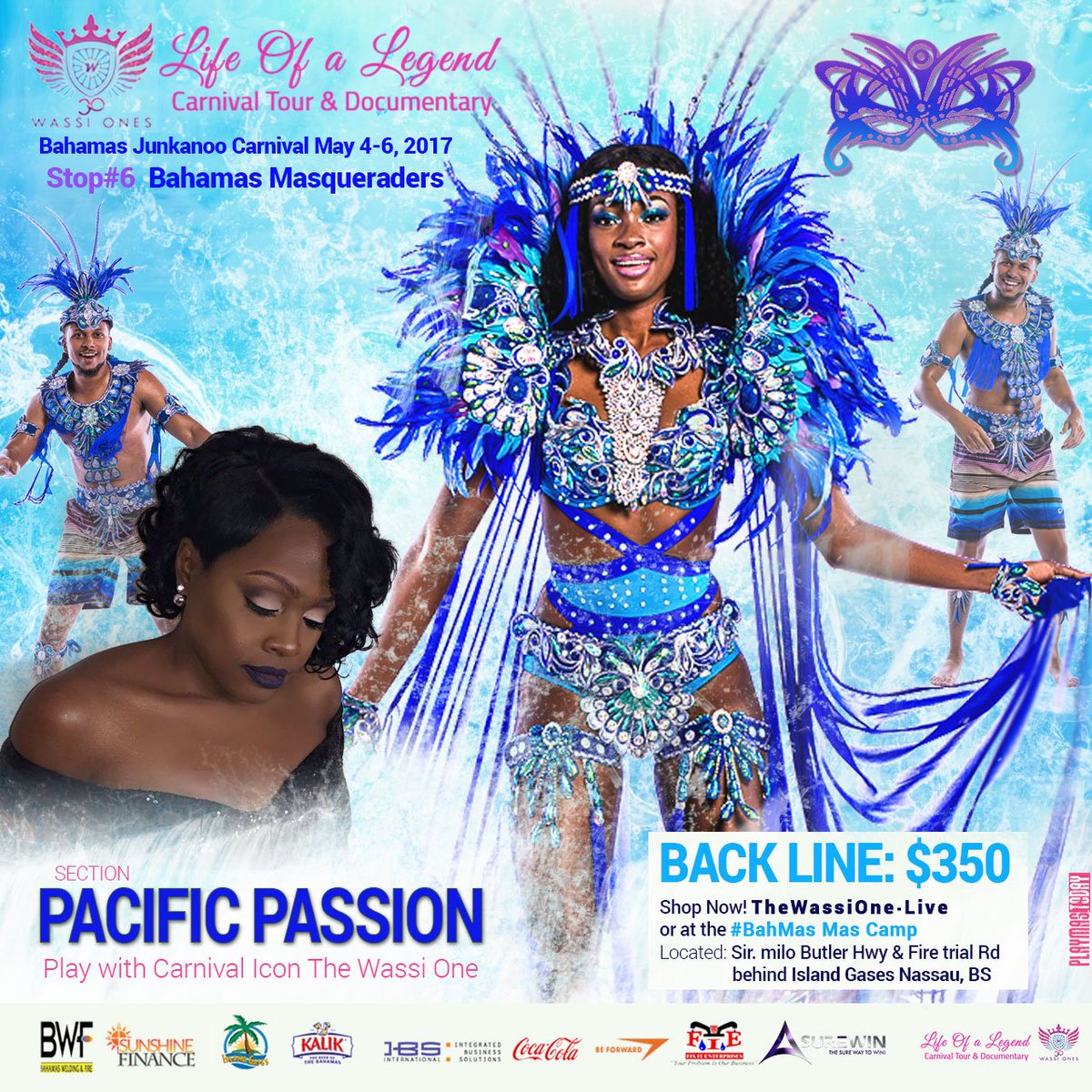 Thewassione's tweet photo. Stop 6 on the #LOL30 tour. #BahamasJunkanooCarnival
Get in my section with @BahMasqueraders & have a time with me. https://t.co/HRu51X7OcA https://t.co/Z2A5Sfqhst
